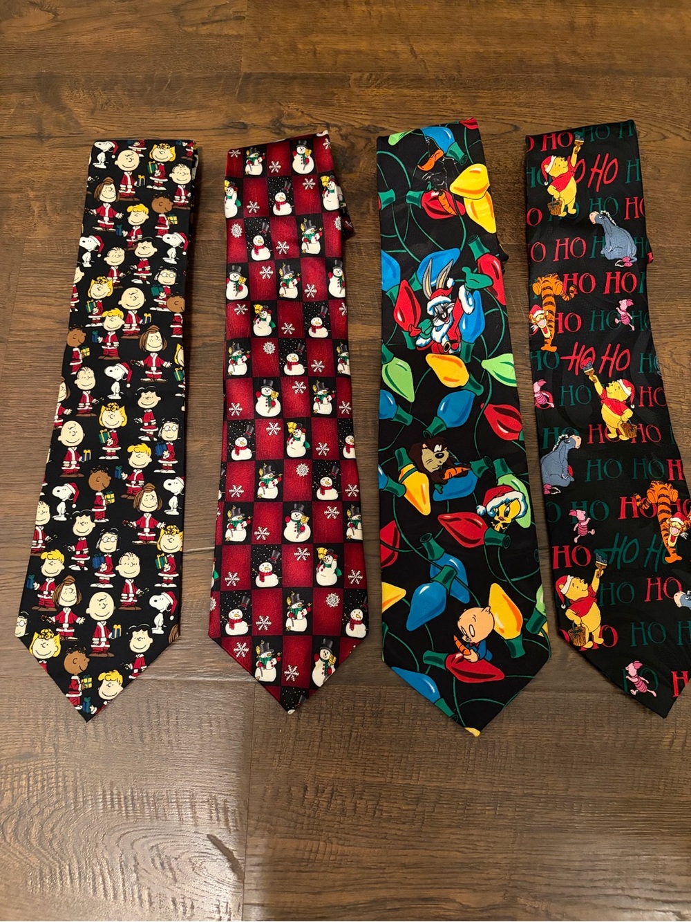 Holiday Character Novelty Tie - Black/Red/Multi